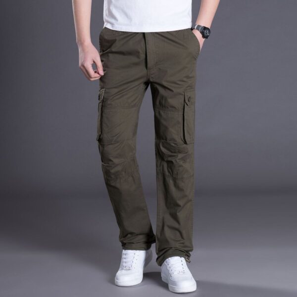 Men s Cargo Pants Mens Casual Multi Pockets Military Large Size Tactical Pants Men Outwear Army 1