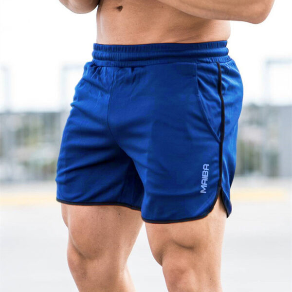 New Men Fitness Bodybuilding Shorts Man Summer Gyms Workout Male Breathable Mesh Quick Dry Sportswear Jogger