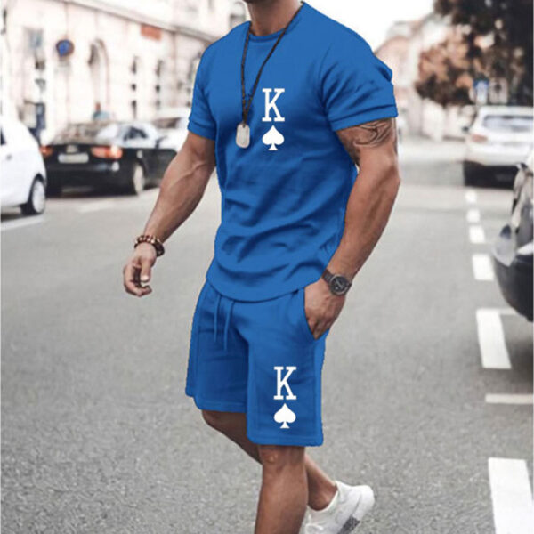 New Men Suit Fashion 2 piece Set Men Street Short Shirts Shorts Pants Casual Oversized Comfortable 1