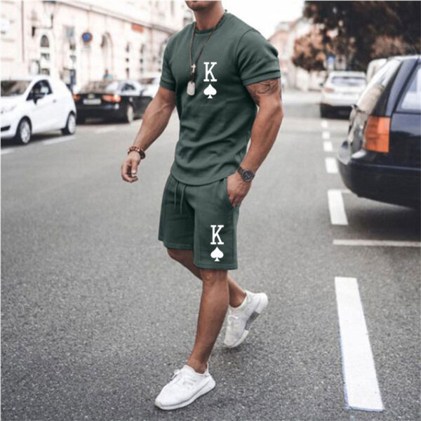 New Men Suit Fashion 2 piece Set Men Street Short Shirts Shorts Pants Casual Oversized Comfortable 3