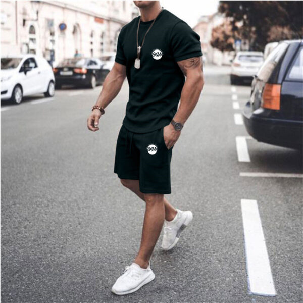 New Men Suit Fashion 2 piece Set Men Street Short Shirts Shorts Pants Casual Oversized Comfortable 4