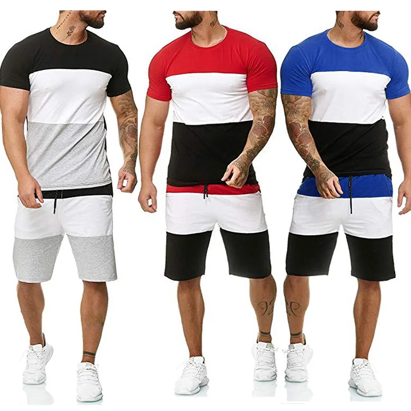 Summer Sport Fitness Homewear Men s Shorts Sleeve T Shirt Pant 2 Pieces Pant Sets Daily