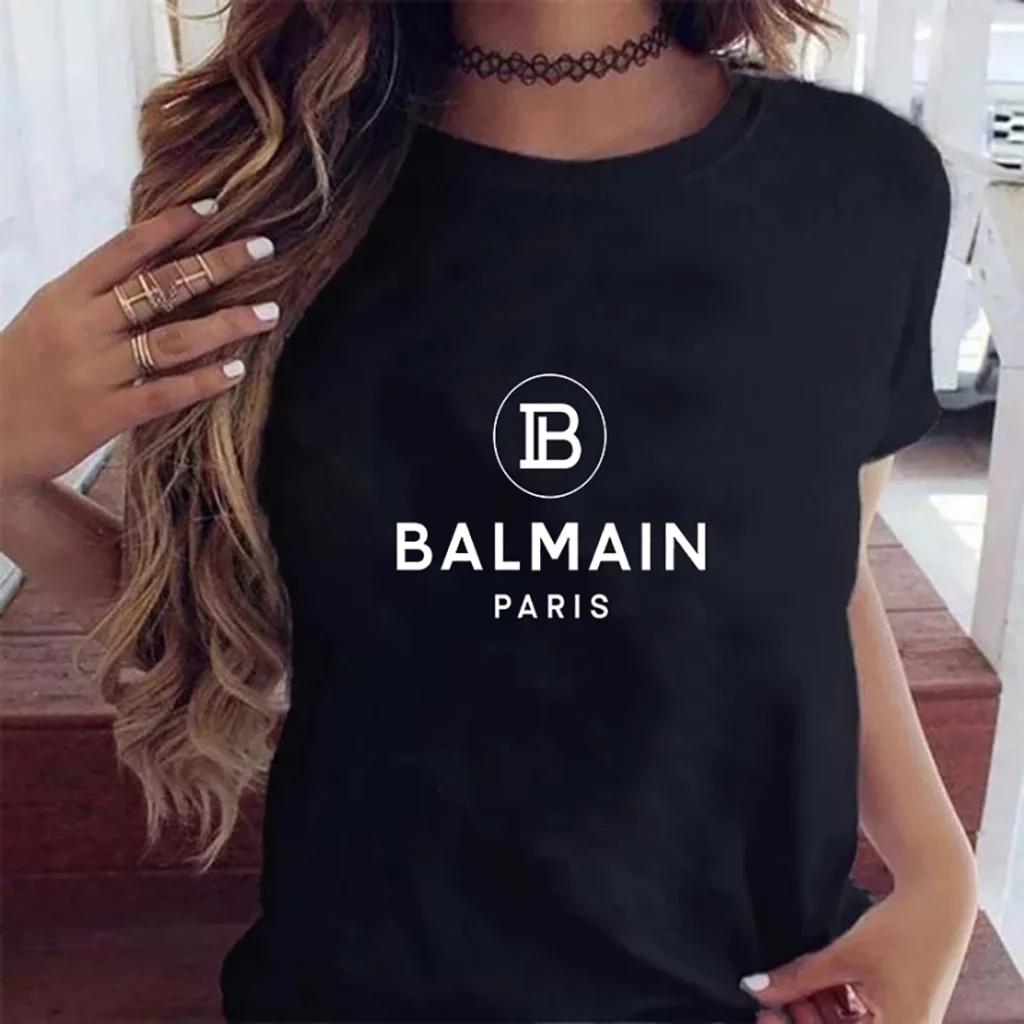 Brand Letter Printed Women s T shirt Summer Casual Short Sleeve T shirts Y2k Fashion Brand